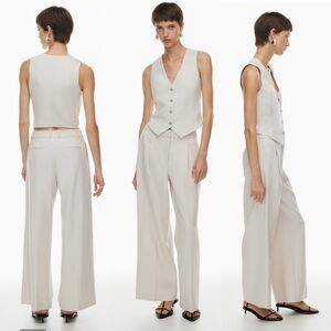 Aritzia Babaton Deniro Vest in Matte Pearl Size 8 (Re)ssential RARE